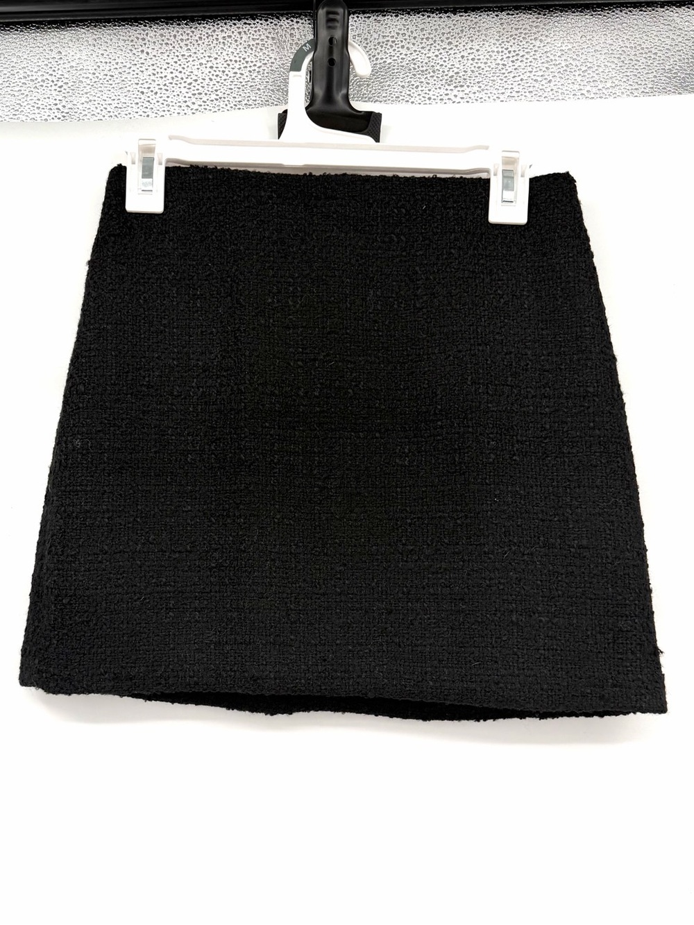 H&M black tweed mini skirt